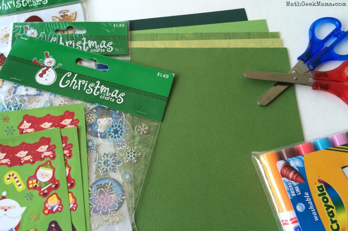 This simple Christmas craft for kids is a great way to have fun and learn math at the same time! It's simple to put together and uses things you already have on hand! 