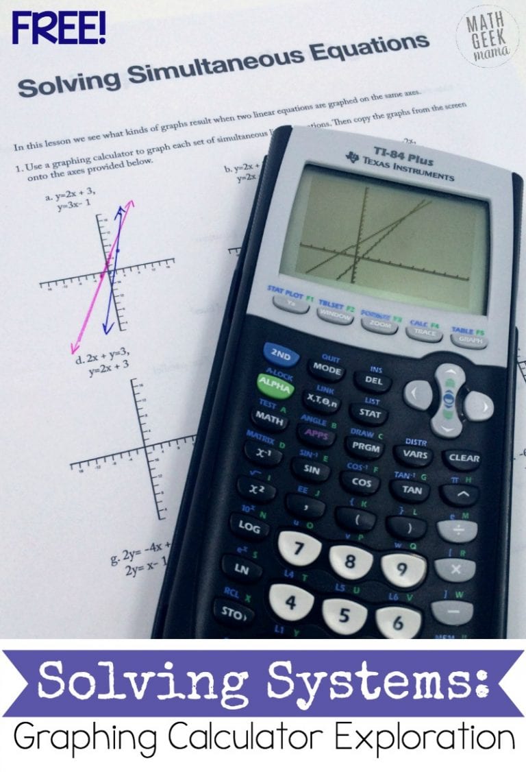 Graphing Systems of Equations Activity {FREE}