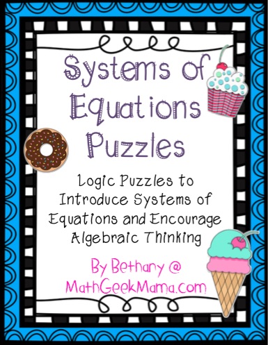 {FREE} System of Equations Logic Puzzles!