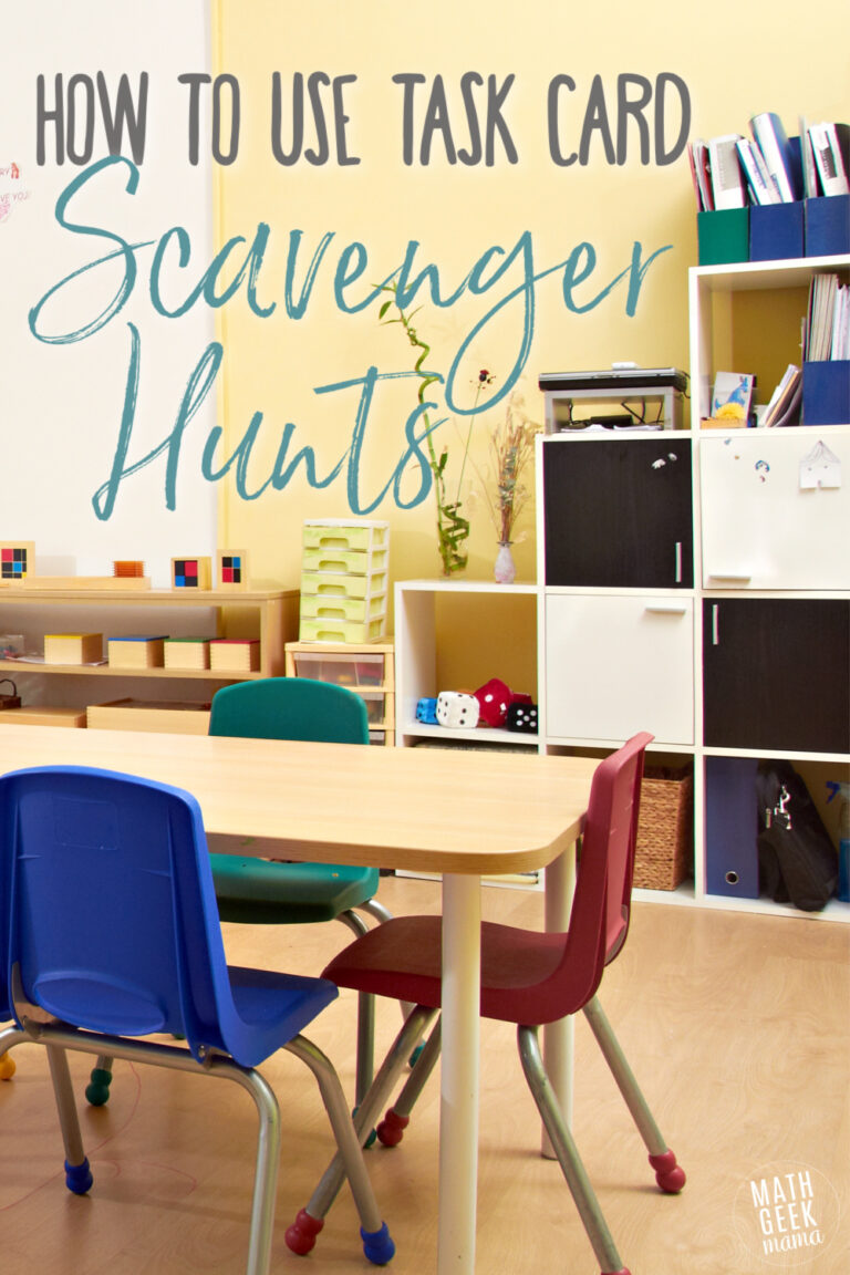 Math Scavenger Hunts: Simple Math Practice for the Classroom {with FREE Hunts!}