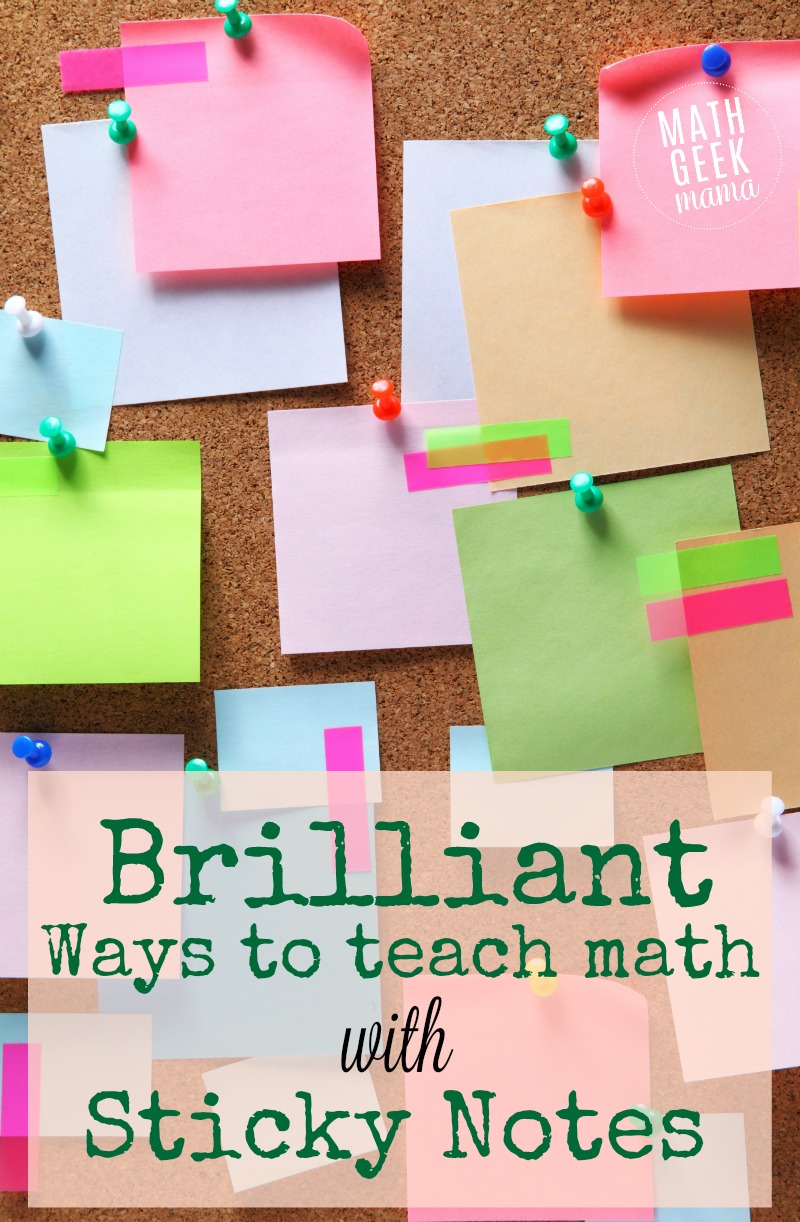 Looking to put all those fun and brightly colored sticky notes to good use? Check out this list of fun math activities with sticky notes! Tons of math learning ideas, teaching tips and games to teach math with sticky notes and make it fun.