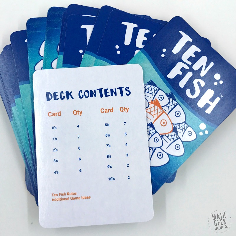 Looking for a fun and easy to learn math card game? The game 'Ten Fish,' a fun ten frames game, is easy to learn and suitable for your youngest learners, but can also challenge and engage older kids. Learn the benefits of playing with ten frames and how to play this fun game!