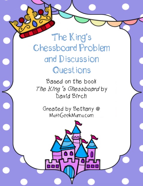 The King’s Chessboard Problem {Free Printables!}