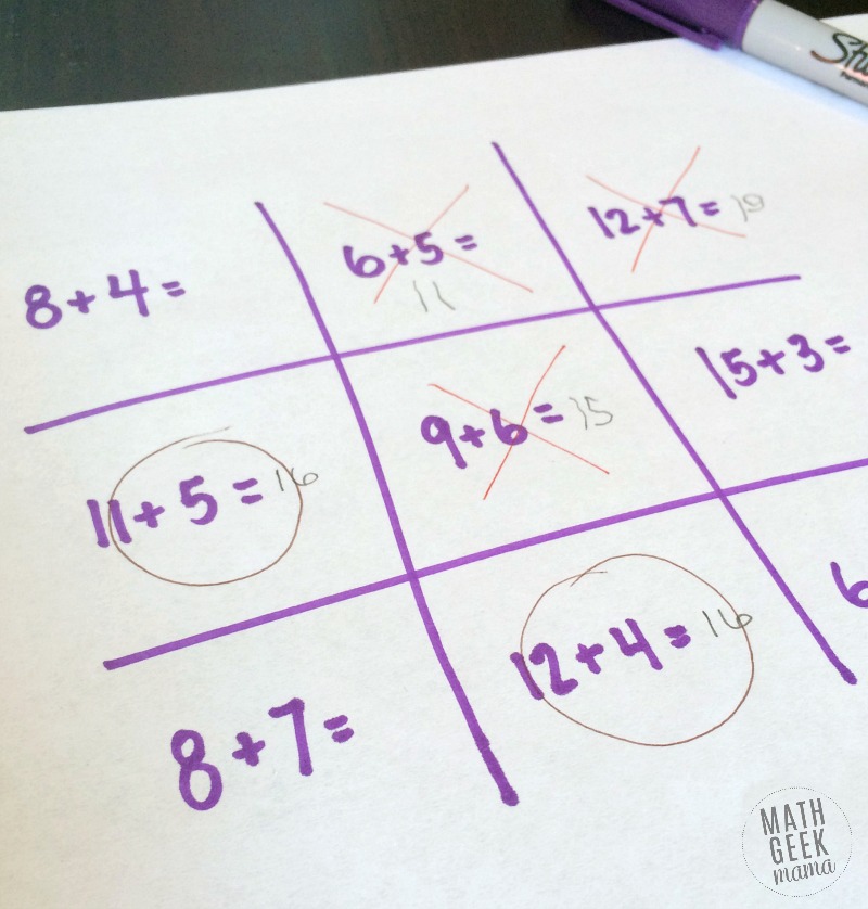 Need a fun and super simple way to practice math facts with your child? This game is easy to set up and can be played with any math skill you need to work on! This is a great way to squeeze in some some math review in a fun way. Plus, it's a game your kids are already familiar with!