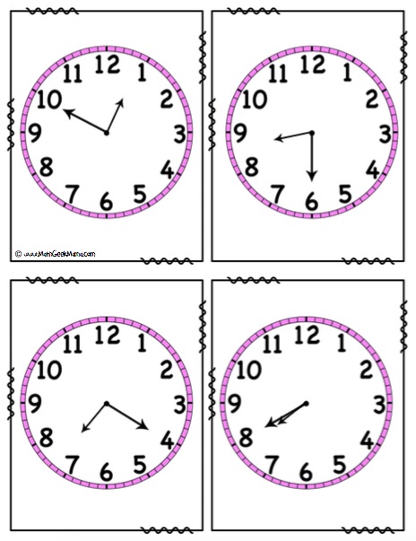 Time Word Problems Solve and Search Clocks FREE_Math Geek Mama