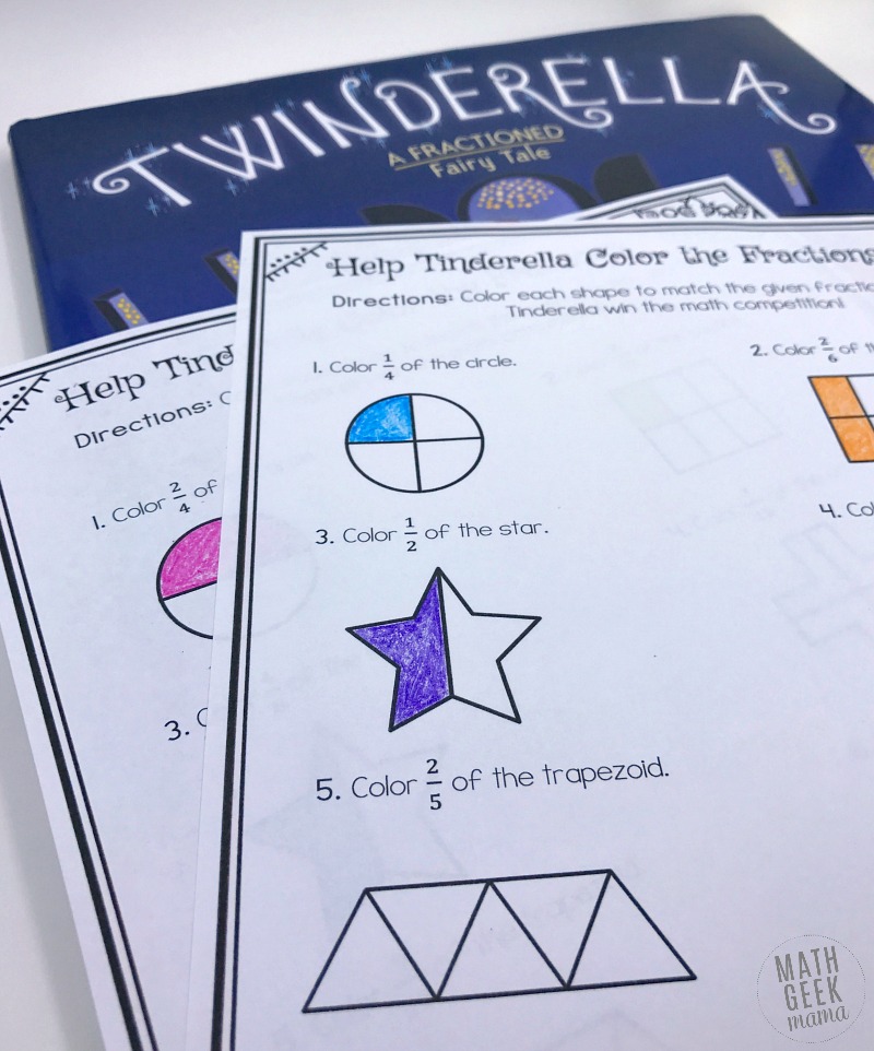 This new book is a super cute way to introduce kids to fractions! It's a fun twist on the classic tale that you will love to read again and again. Plus, grab a free set of fraction coloring pages to extend the learning and fun!