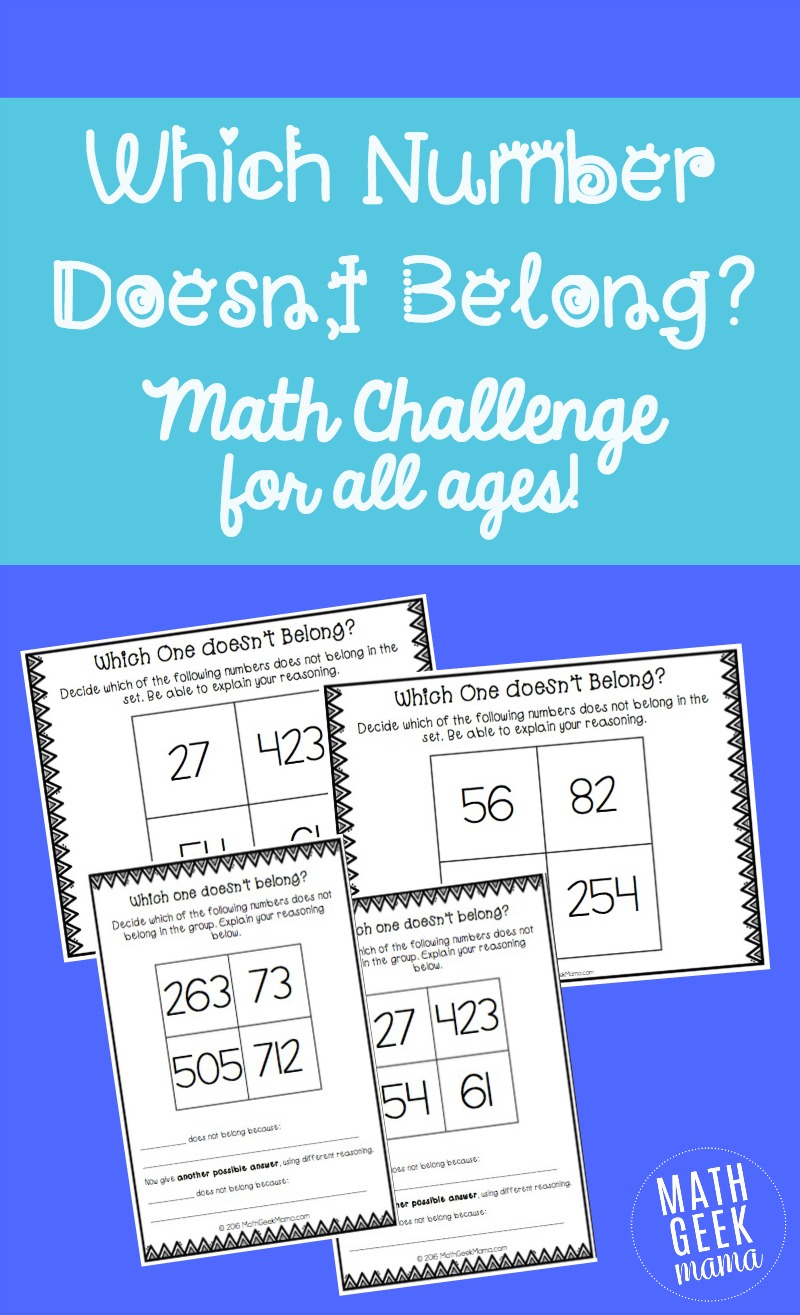 This unique math challenge will get kids of all ages thinking! There isn't just one right answer, so use these math sets to encourage math talks and spark a likely debate!