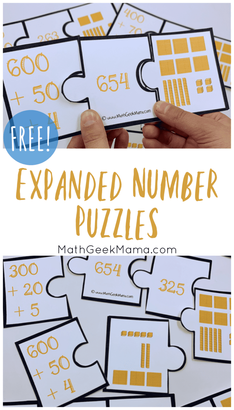 Place Value Puzzles to Understand Large Numbers {FREE!}