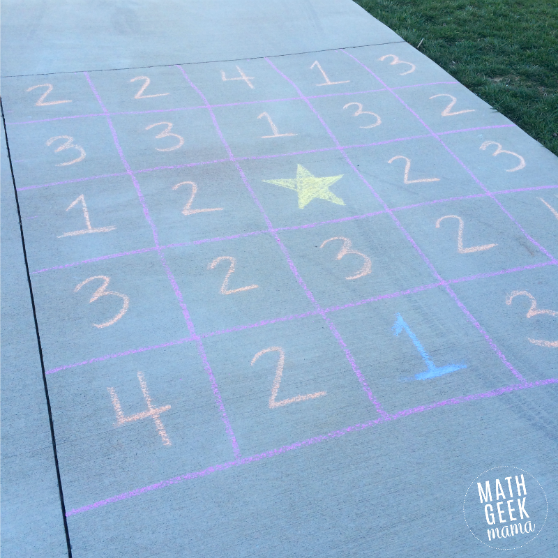 This unique game challenges kids to think logically, as well as practice counting! After playing, challenge kids to make a sidewalk chalk jumping maze of their own!