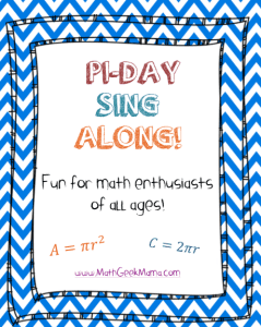 Pi day singalong image